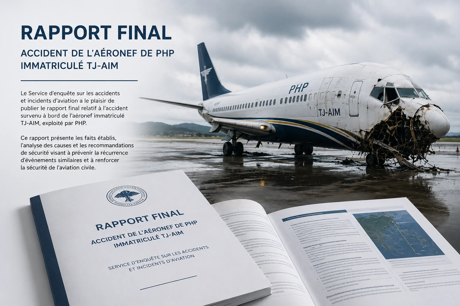 Rapport final : Accident de l’Aéronef de PHP Immatriculé TJ-AIM.